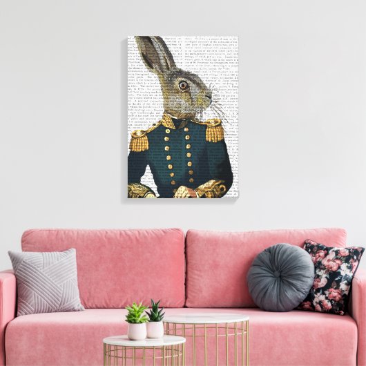 Luitenant Hare Canvas Afdruk (Insitu (Woonkamer))