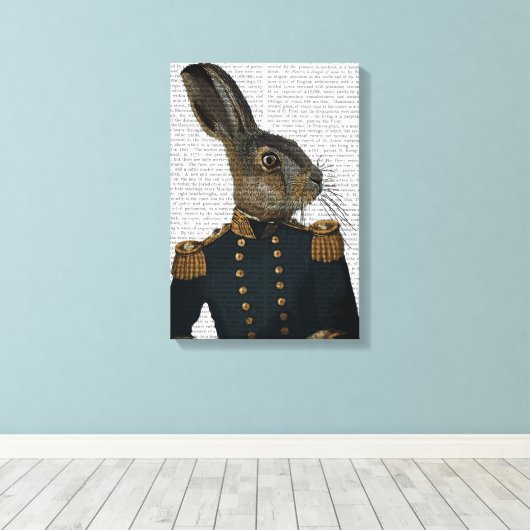 Luitenant Hare Canvas Afdruk (Insitu (Houten vloer))