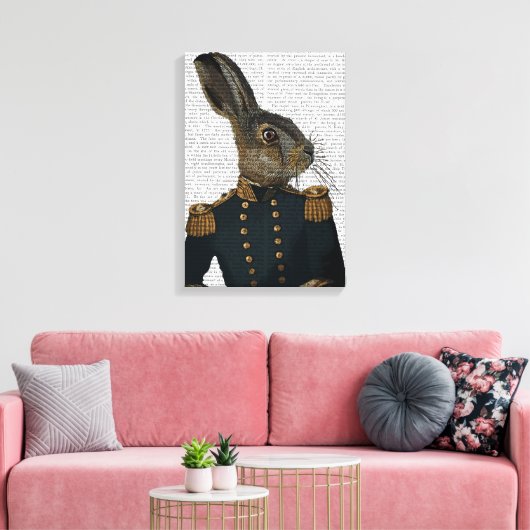 Luitenant Hare Canvas Afdruk (Insitu (Woonkamer))