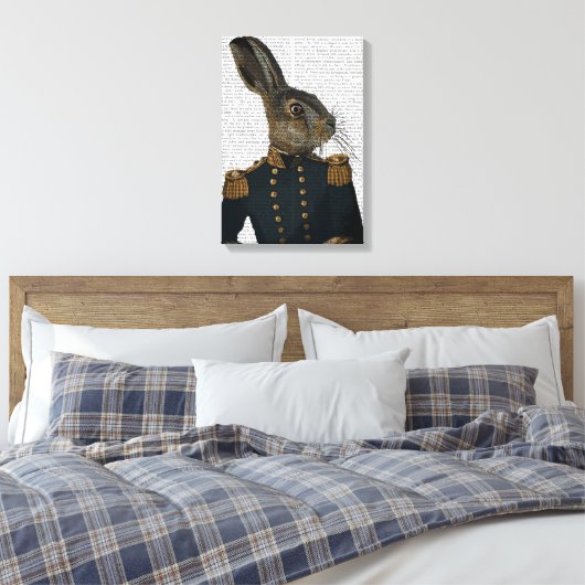 Luitenant Hare Canvas Afdruk (Insitu (Slaapkamer))