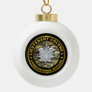 Luitenant-kolonel  keramische bal ornament