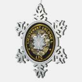 Luitenant-Kolonel LKC Tin Sneeuwvlok Ornament (Rechts)