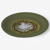 Luitenant-kolonel LTC Promotie Papieren Bordje (Gekanteld)