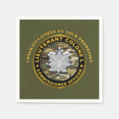 Luitenant-kolonel LTC Promotie Servet (Voorkant)