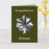 Luitenant-kolonel Retirement Kaart (Gele Bloem)