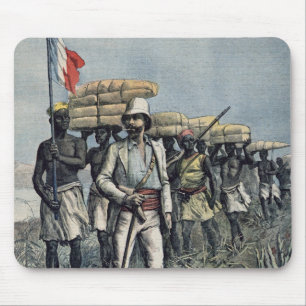 Luitenant Mizon op zijn missie van 1892 Muismat