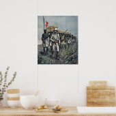 Luitenant Mizon op zijn missie van 1892 Poster (Keuken)