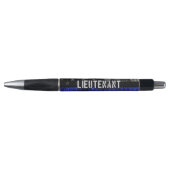 Luitenant Thin Blue Line Distress Vlag Pen (Voorkant)