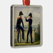 Luiteners, bord 1 uit 'Costume of the Royal Na' Metalen Ornament (Rechts)