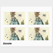 l'uitnodiging (langwerpig) rechthoekige sticker (Vel)