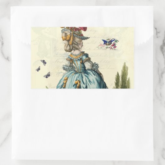 l'uitnodiging (langwerpig) rechthoekige sticker (Tas)