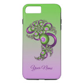 Luitroze groen hart Abstracte fractaalnaam Case-Mate iPhone Case (Achterkant)