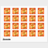 Luittechnicus kiest nummer 4 vierkante sticker (Vel)