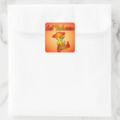 Luittechnicus kiest nummer 4 vierkante sticker (Tas)