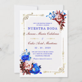 Lujo De Boda en Burdeos y Azul Kaart