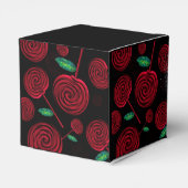 lujoso rojo y negro para celebración bedankdoosjes (Achterkant)