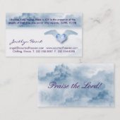 LUK 15:10 Angel Wings Heaven Clouds Visitekaartje (Voorkant / Achterkant)