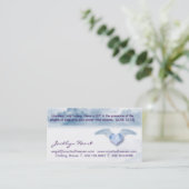 LUK 15:10 Angel Wings Heaven Clouds Visitekaartje (Staand voorkant)