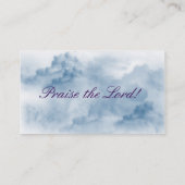 LUK 15:10 Angel Wings Heaven Clouds Visitekaartje (Achterkant)