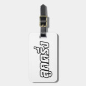 Luk Kreung = Half Thai Half Farang Bagagelabel (Voorkant verticaal)