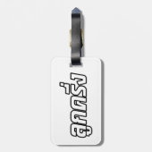 Luk Kreung = Half Thai Half Farang Bagagelabel (Achterkant verticaal)