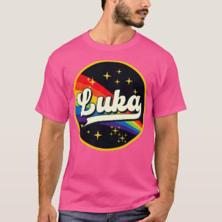 Luka regenboog in ruimte  stijl t-shirt