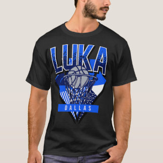 Luka Retro Dallas Basketbal Throwback T-shirt