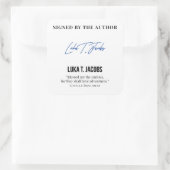 Luka T. Jacobs Auteur Boekplaat #2 Vierkante Stick Sticker (Tas)
