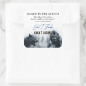Luka T. Jacobs Auteur Bookplate Vierkante Sticker (Tas)