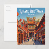 Lukang Oude Stad Taiwan Briefkaart (Voorkant / Achterkant)