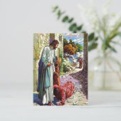 Lukas 17:11-19 Tien melaatsen reinigden het briefk Briefkaart (Staand voorkant)