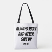 Lukas 18:1 tote bag (Achterkant)
