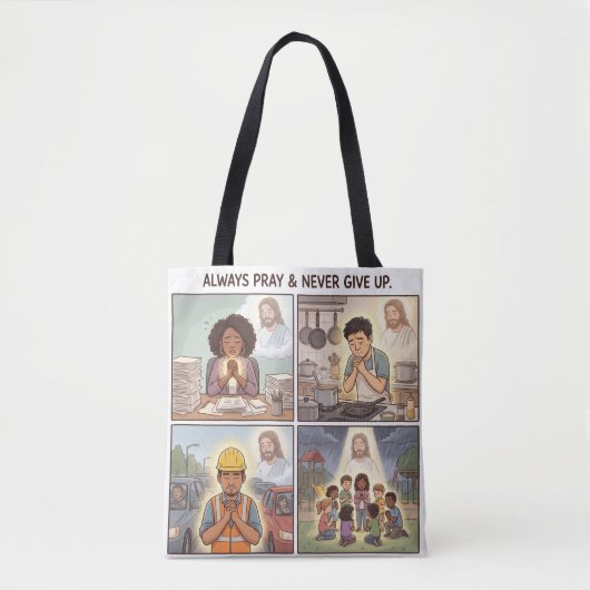 Lukas 18:1 tote bag (Voorkant)