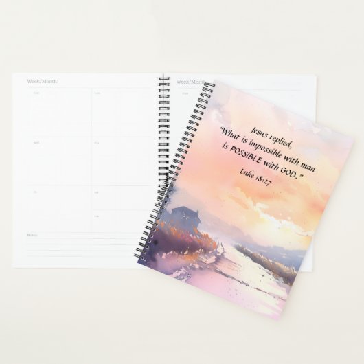 Lukas 18:27 Jezus antwoordde Mogelijk met God Bijb Planner (Display)