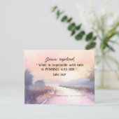 Lukas 18:27 Mogelijk bij de Kaart van de bijbel (Staand voorkant)