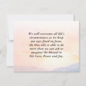 Lukas 18:27 Mogelijk bij de Kaart van de bijbel (Achterkant)