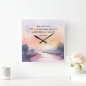 Lukas 18:27 Mogelijk bij God, Jezus Bijbelvers Vierkante Klok (Huis)