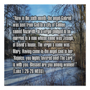 Lukas 1:26-28 WEBU Perfect Poster