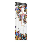 Lukas 1:37 Het geloof maakt het mogelijk Thermosbeker (Geroteerd rechts)