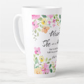 Lukas 1:45 Gezegend is zij, Vrouwengeschriften, Bl Latte Mok (Linkerhoek)