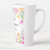 Lukas 1:45 Gezegend is zij, Vrouwengeschriften, Bl Latte Mok (Rechts)