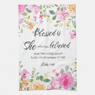 Lukas 1:45 Gezegend is zij, Vrouwengeschriften, Bl Theedoek