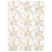 Lukas 1:45 Gezegend is zij Waterverf Roze Bloem Klembord (Achterkant)