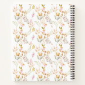 Lukas 1:45 Gezegend is zij Waterverf Roze Bloem Notitieboek (Achterkant)