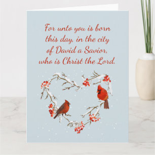 Lukas 2:11 Schriftuur Kerstmis Bijbelvers Blanco Kaart