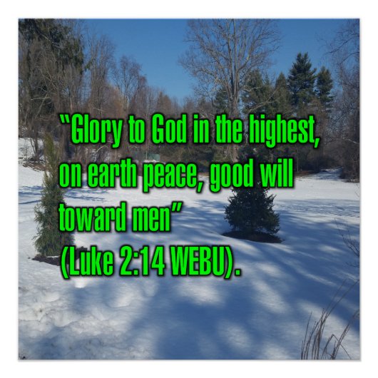 Lukas 2:14 WEBU Perfect Poster (Voorkant)