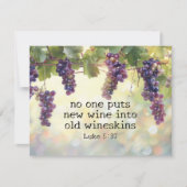 Lukas 5:37 Nieuwe wijn in oude wijnzakken Bijbel K (Voorkant)