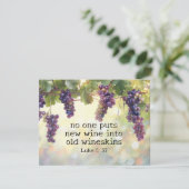 Lukas 5:37 Nieuwe wijn in oude wijnzakken Bijbel K (Staand voorkant)