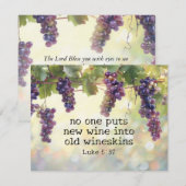 Lukas 5:37 Nieuwe wijn in oude wijnzakken Bijbel K (Voorkant / Achterkant)