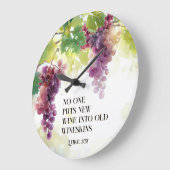 Lukas 5:37 Nieuwe wijn in oude wijnzakken Bijbelve Grote Klok (Hoek)